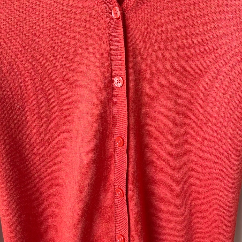 Gap Button Down Cardigan In Burnt Orange Siz - image 3